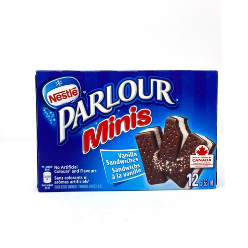 Parlour Minis Frozen Dessert Sandwich Vanilla 12 x 63 ml