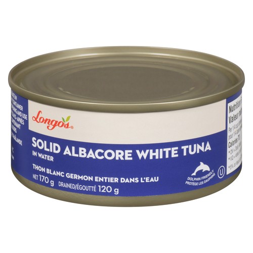 Longo's Tuna Solid White Albacore In Water 120 g