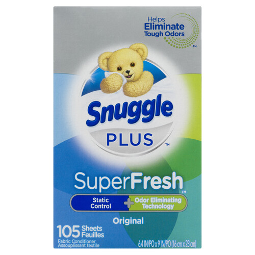 Snuggle Plus Super Fresh 105 Sheets 