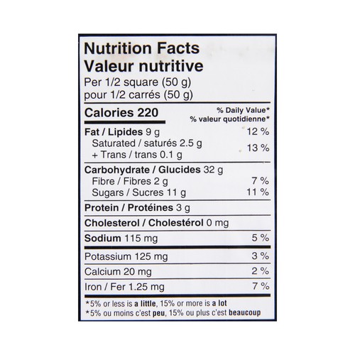 Charlotte's Squares Date And Oat 450 g (frozen)