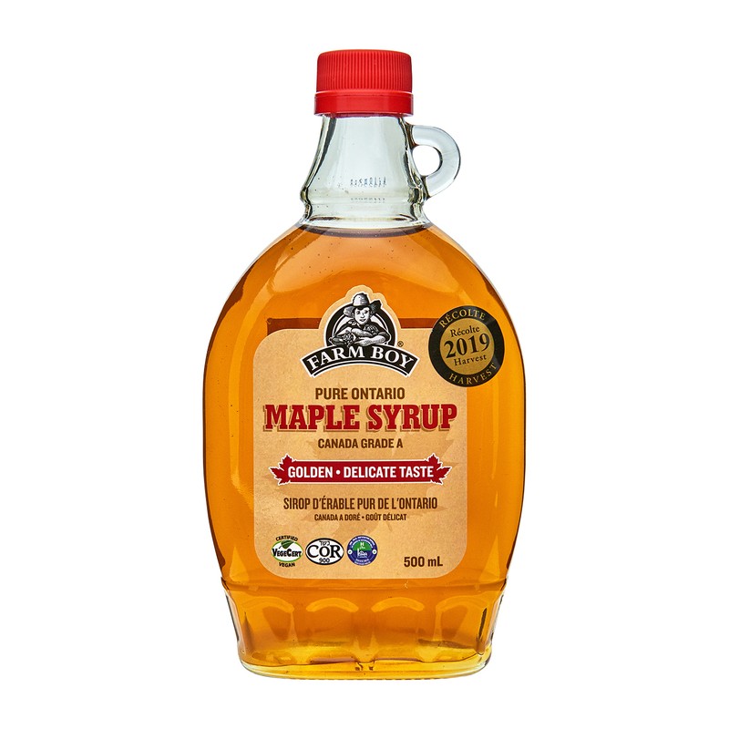 Farm Boy Maple Syrup Grade A Golden 500 ml - Voilà Online Groceries