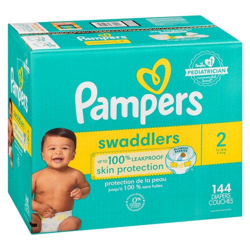 Pampers Swaddlers Diapers Size 2 144 Count