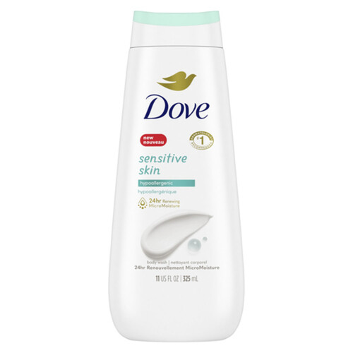 Dove Sensitive Skin Body Wash Hypoallergenic For Healthy-Looking Skin 325 ml