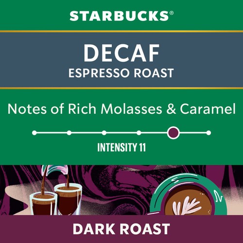 Starbucks Nespresso Coffee Pods Decaf Espresso Roast 10 Capsules 57 g
