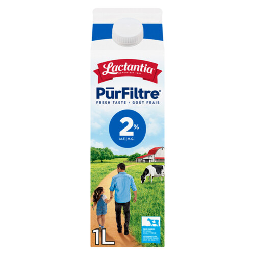 Lactantia PūrFiltre Milk 2% Partly Skimmed 1 L