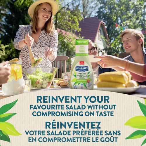 Hellmann'S Vegan Dressing Green Goddess Certified Vegan Condiment 250 ml