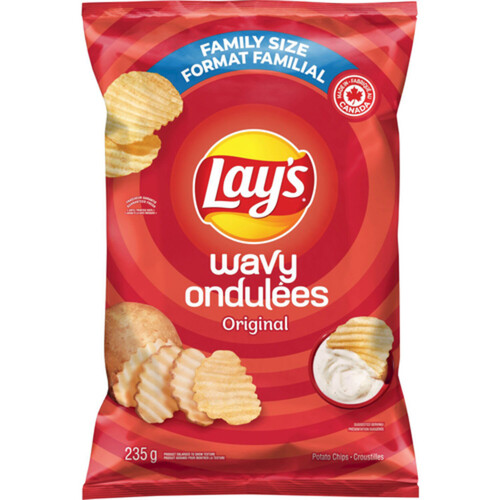 Lay's Wavy Potato Chips Original 235 g