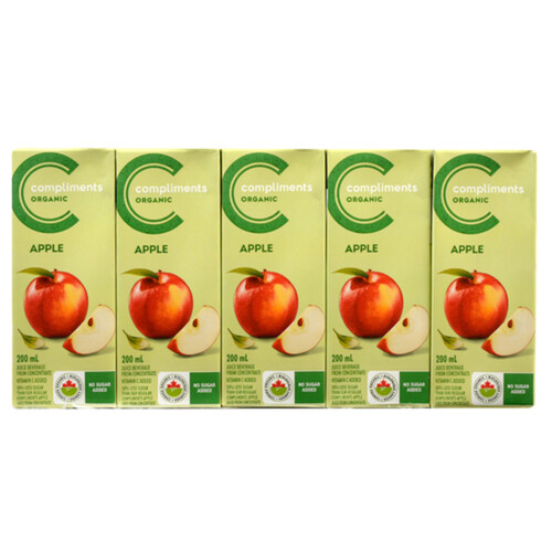 Compliments Organic Juice Apple From Concentrate 200 ml