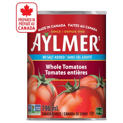 Aylmer Whole Tomatoes No Salt Added 796 ml