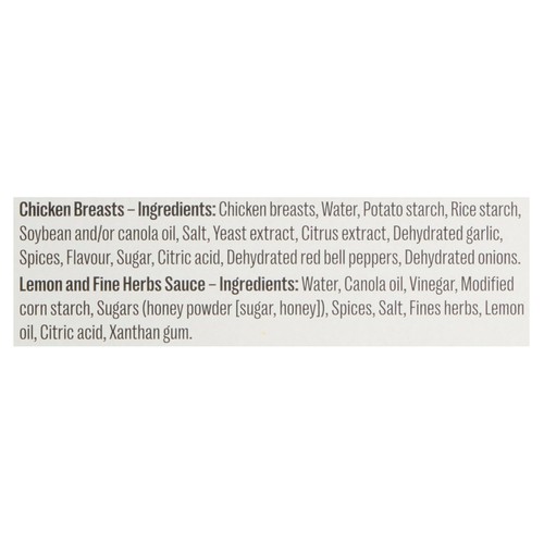 Pinty's Frozen Chicken Breast Boneless Lemon & Fine Herbs 600 g
