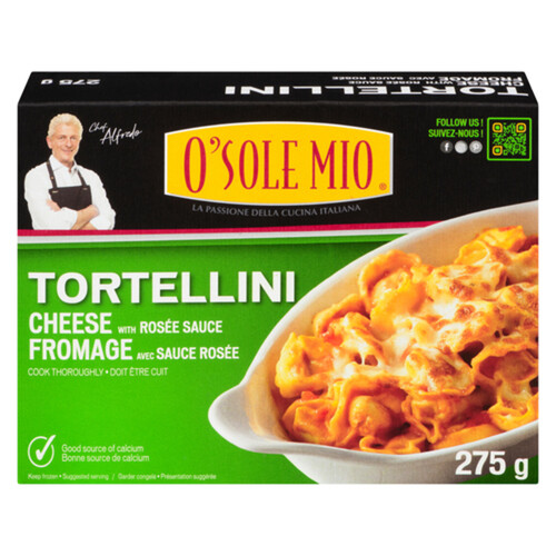 O' SOLE MIO Frozen Tortellini Rosee Sauce Cheese 275 g