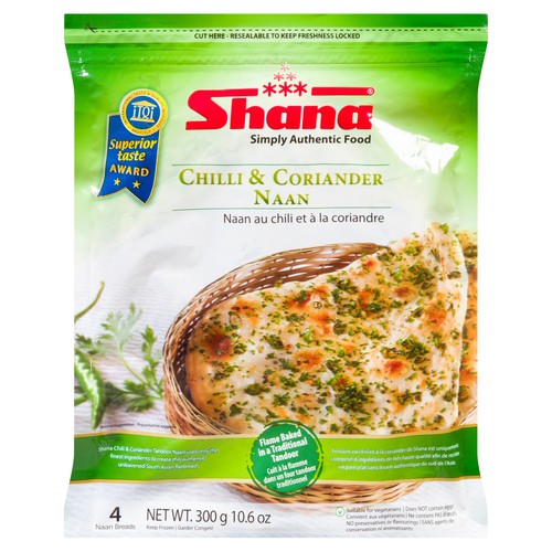Shana Naan Chili & Coriander 300 g (frozen)