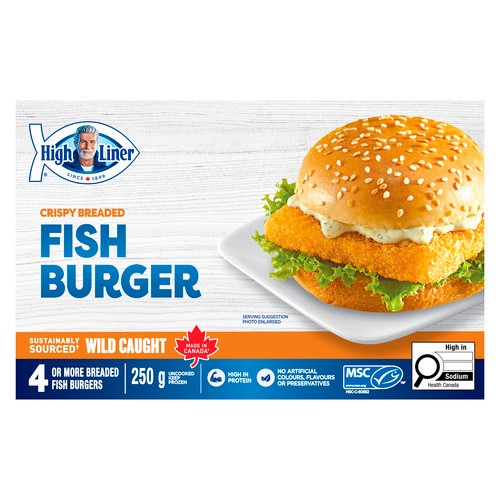 High Liner Crispy Breaded Fish Burger 250 g