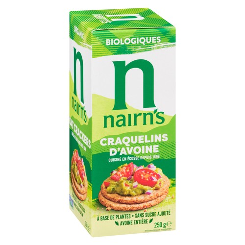 Nairn's Organic Sugar Free Cracker Whole Grain Oat 250 g