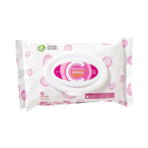 Compliments Kids Scented Wipes Flushable 84 Count