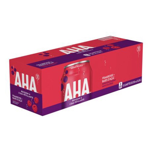 AHA Sparkling Water Raspberry Acai 12 x 355 ml (cans)
