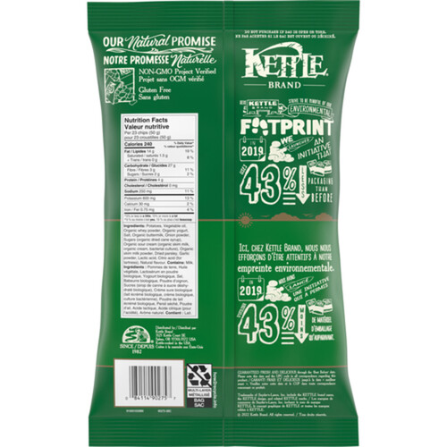 Kettle Foods Kettle Chips Yogurt & Green Onion 198 g