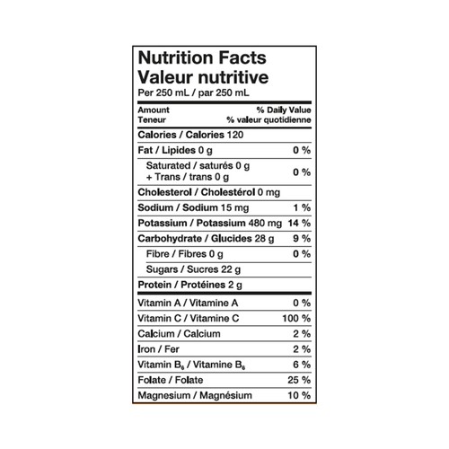 Oasis Orange Juice No Pulp Not from Concentrate 1.5 L