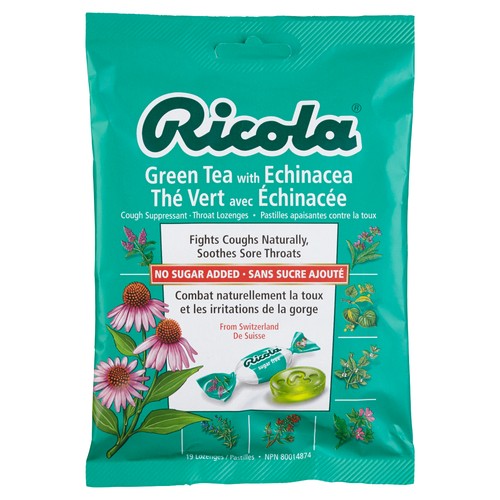 Ricola Cough Drops Green Tea Echinacea 19 EA