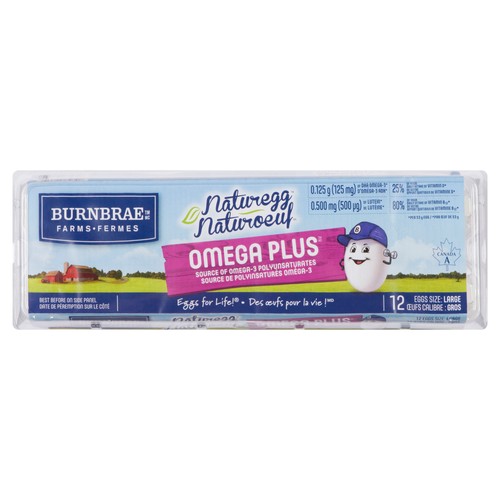 Burnbrae Farms Naturegg Omega Plus Eggs Large 12 Count