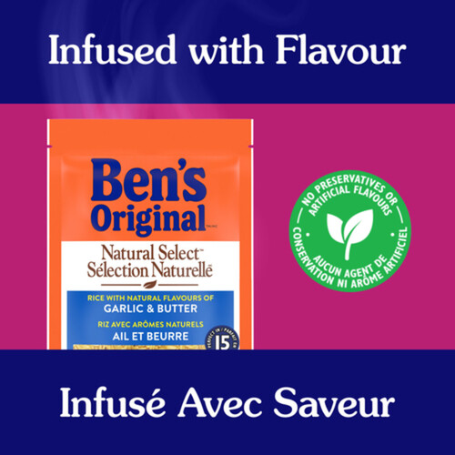 Ben's Original Natural Select Rice Garlic & Butter Flavour 397 g