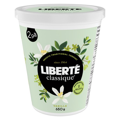 Liberté Classique 2.9% Smooth Traditional Yogurt Vanilla 650 g