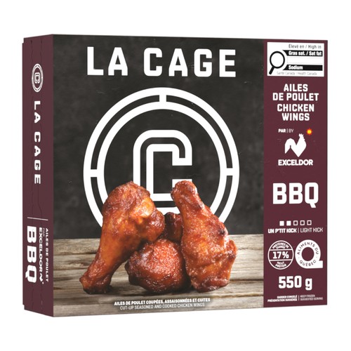 La Cage Frozen Chicken Wings BBQ 550 g