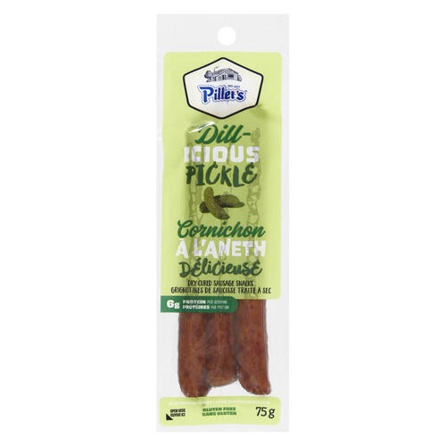 Piller's Sausage Snacks Dill-icious Pickle 75 g