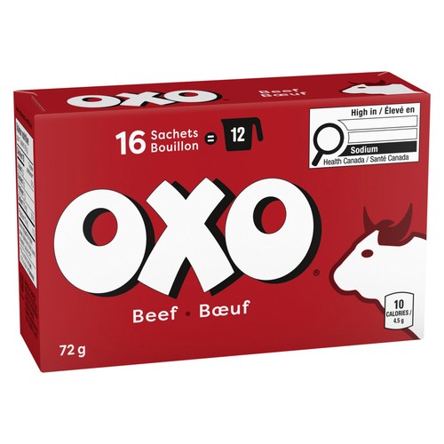 OXO Bouillon Sachets Beef 16 Count 72 g