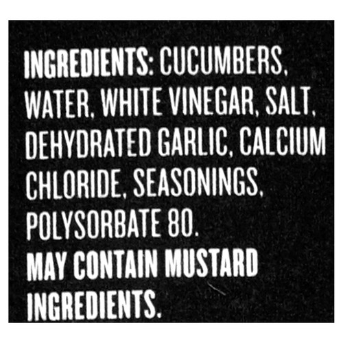 Bick's Baby Dill Pickles Garlic 500 ml Voilà Online Groceries & Offers