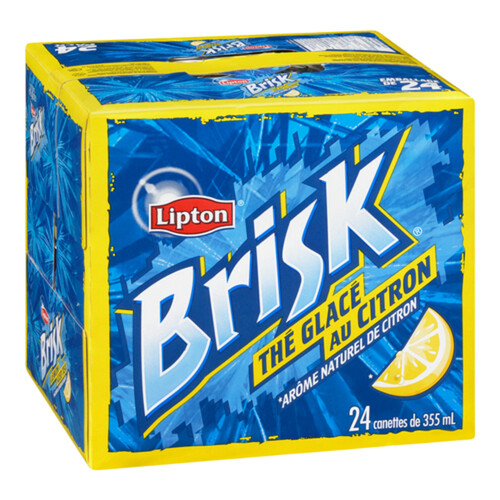 Lipton Original Brisk Ice Tea Lemon 24 x 355 ml (cans)