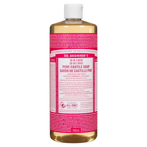Dr. Bronner's Pure-Castile Rose Liquid Soap 944 ml