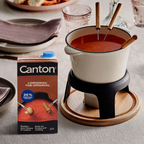 Canton 25% Less Salt Broth for Fondue and Cooking The Original 1.1 L