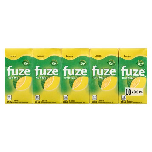 Fuze Naturally Flavoured Iced Tea Lemon 10 x 200 ml