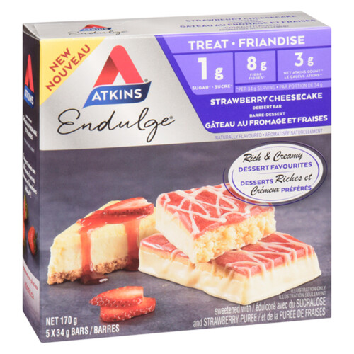 Atkins Dessert Bar Strawberry Cheesecake 5 EA