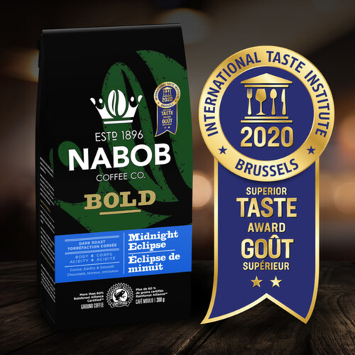 Nabob Ground Coffee Bold Midnight Eclipse Dark Roast 300 g