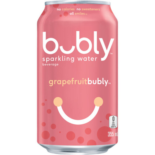 Bubly Sparkling Water Grapefruit 12 x 355 ml (cans)
