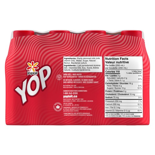 Yoplait YOP Drinkable Yogurt Assorted 12 x 200 ml