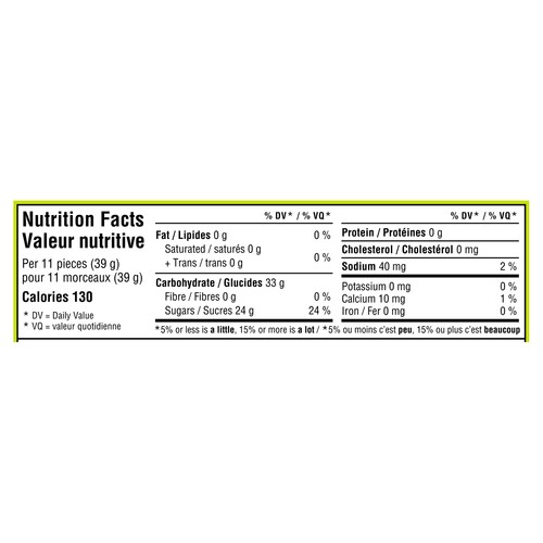 Jolly Rancher Gummies Sours King Size 96 g