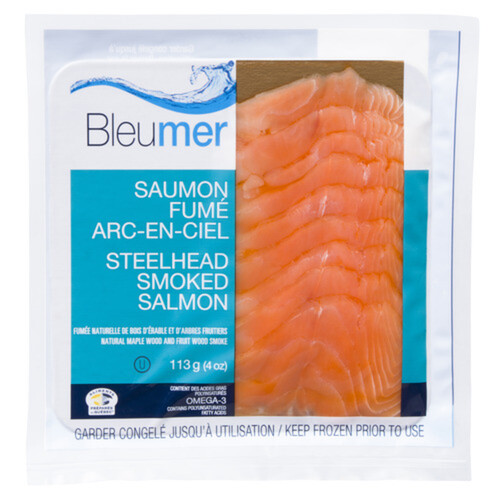 Bleu Mer Steelhead Frozen Smoked Salmon 113 g