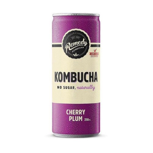 Remedy Organic Kombucha Cherry Plum 250 ml (can)