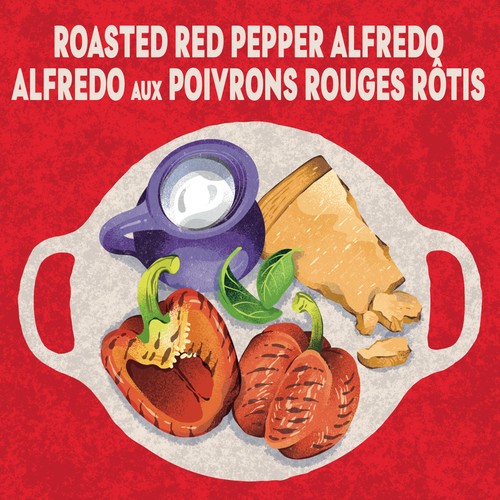 Classico Pasta Sauce Roasted Red Pepper Alfredo 410 ml