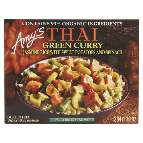 Amy's Kitchen Gluten-Free Vegan Curry Thai Green 284 g (frozen)