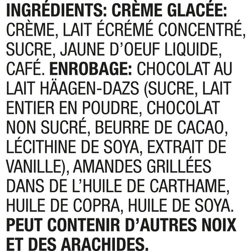 Häagen-Dazs Ice Cream Bars Coffee Almond 3 x 88 ml