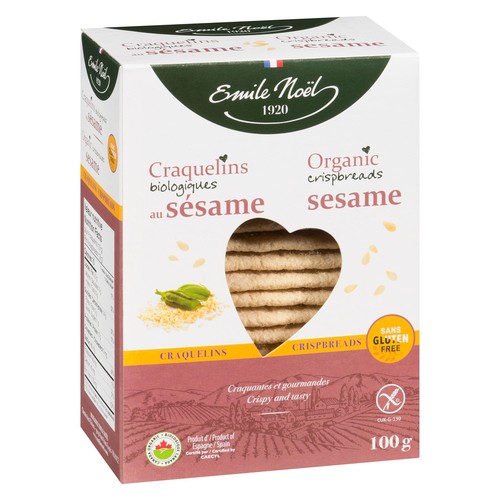 Emile Noel Gluten-Free Organic Cracker Sesame 100 g
