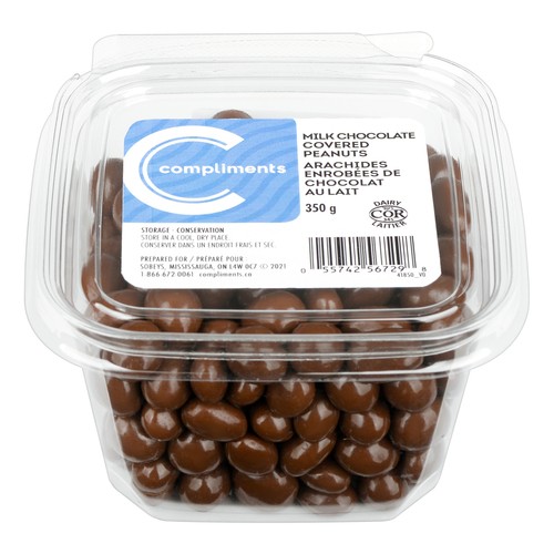 Compliments Milk Chocolate Covered Peanuts 350 g