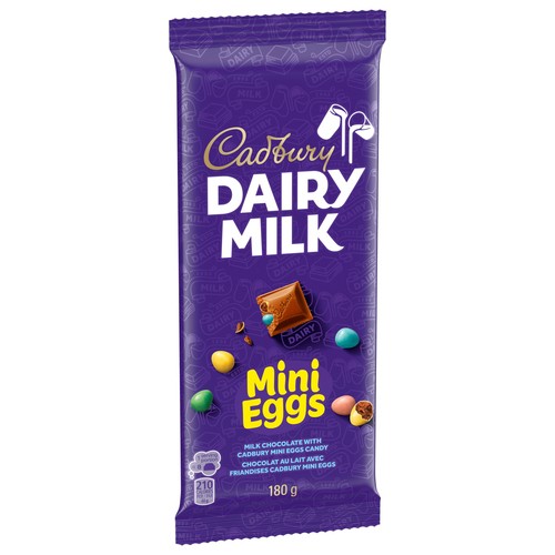 Cadbury Dairy Milk Milk Chocolate Bar With Mini Eggs 180 g