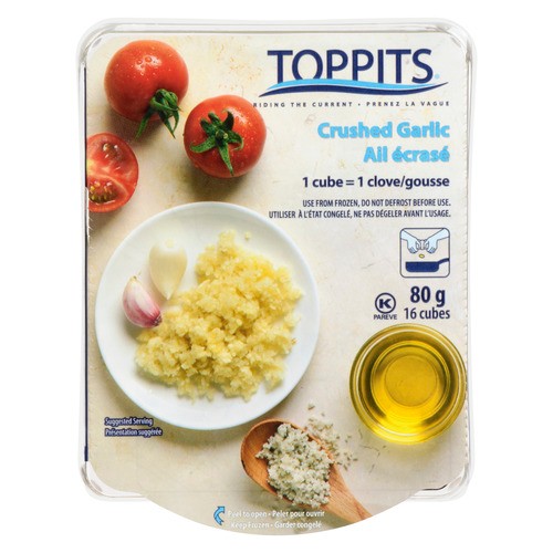 Toppits Frozen Chopped Garlic Cubes 80 g