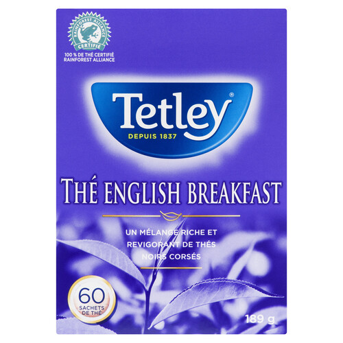 Tetley Tea English Breakfast 60 Tea Bags