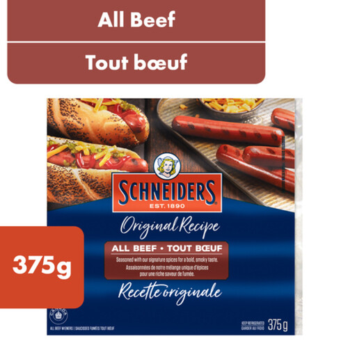 Schneiders Hot Dogs All Beef 375 g